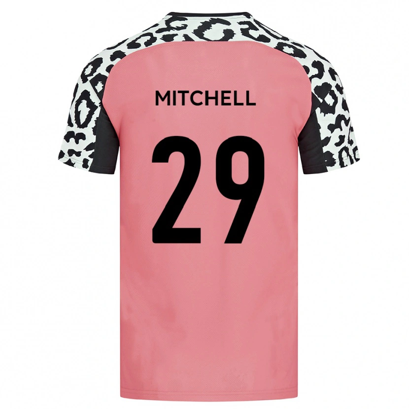 Danxen Kid Kairo Mitchell #29 Pink Black Away Jersey 2025/26 T-Shirt