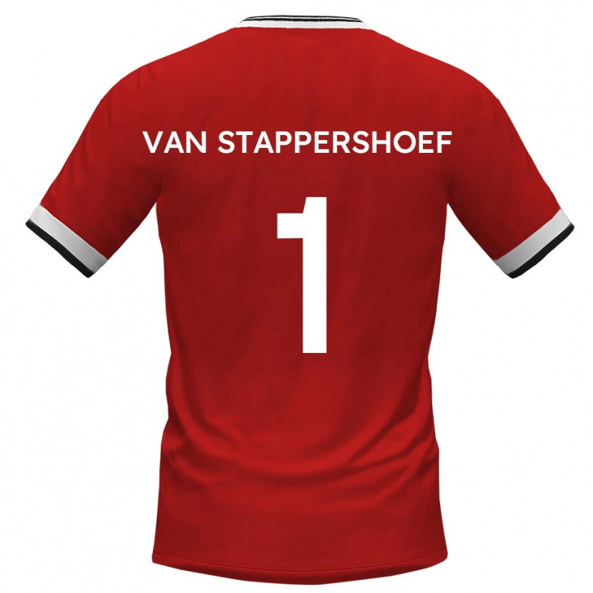 Danxen Kid Jordi Van Stappershoef #1 White Black Away Jersey 2025/26 T-Shirt