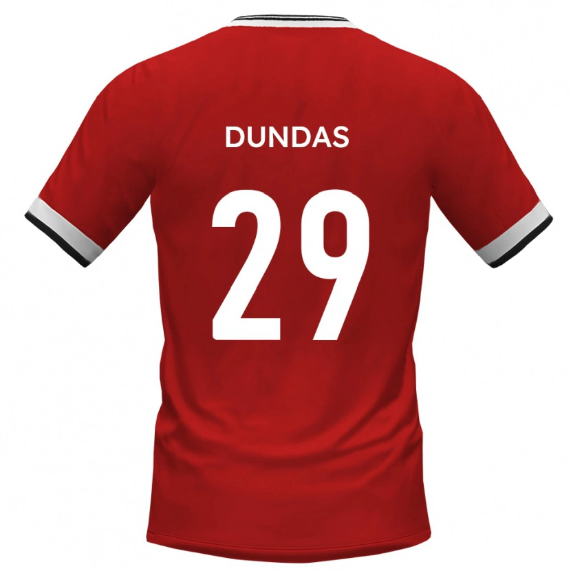 Danxen Kid Jadyn Dundas #29 White Black Away Jersey 2025/26 T-Shirt