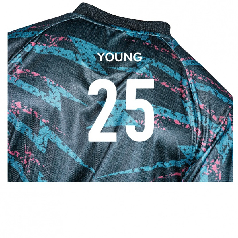 Danxen Kid Reggie Young #25 Black Navy Away Jersey 2025/26 T-Shirt