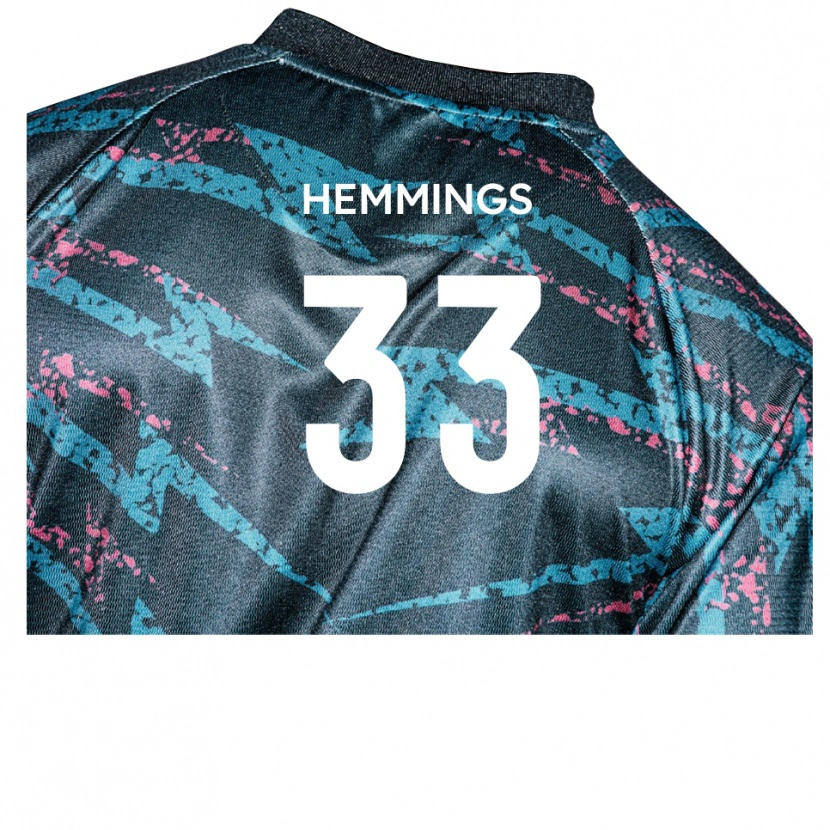 Danxen Kid Ashley Hemmings #33 Black Navy Away Jersey 2025/26 T-Shirt