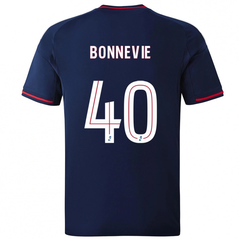 Danxen Kid Kayne Bonnevie #40 Navy Red Away Jersey 2025/26 T-Shirt