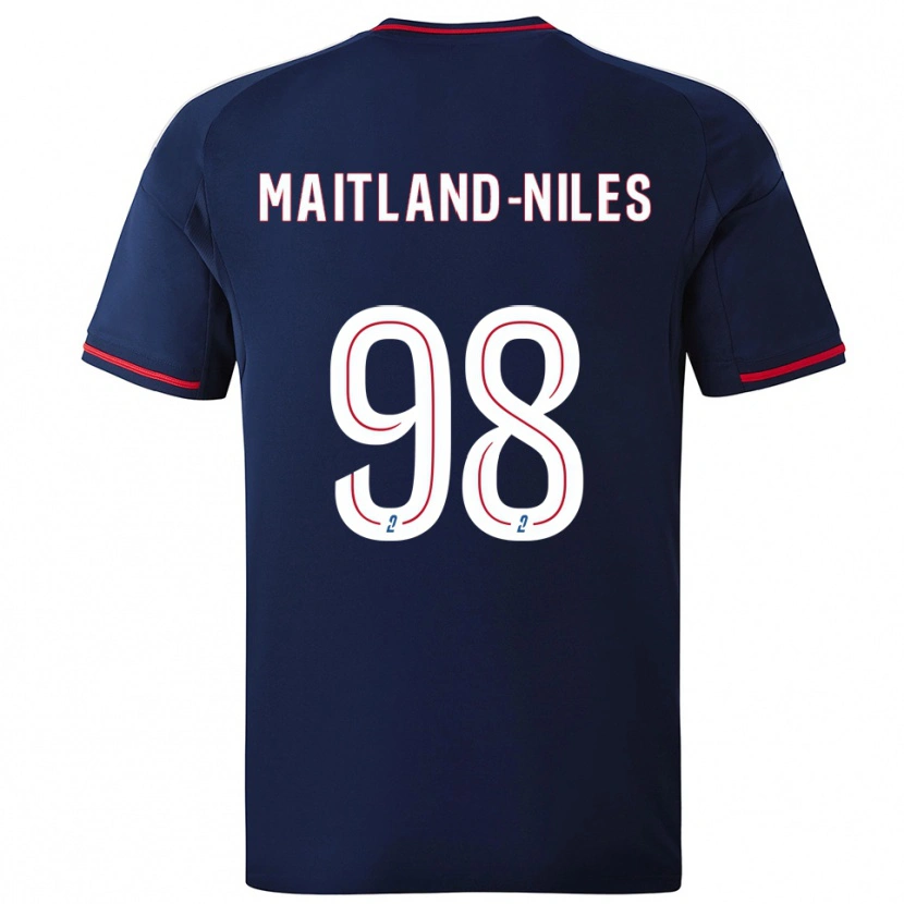 Danxen Kid Ainsley Maitland-Niles #98 Navy Red Away Jersey 2025/26 T-Shirt