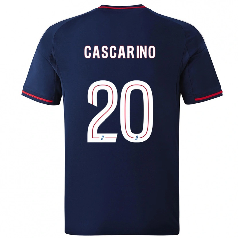 Danxen Kid Delphine Cascarino #20 Navy Red Away Jersey 2025/26 T-Shirt