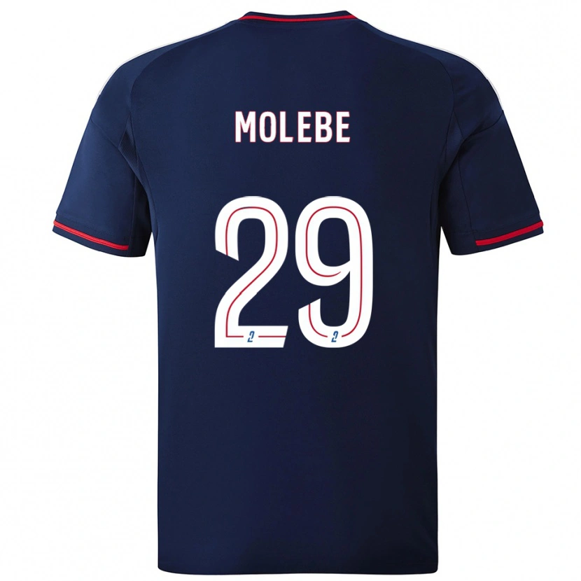 Danxen Kid Enzo Molebe #29 Navy Red Away Jersey 2025/26 T-Shirt