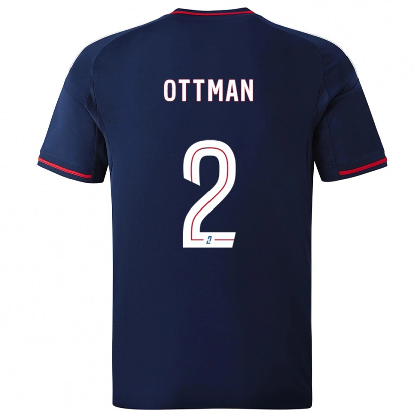 Danxen Kid Ottman Katırağ #2 Navy Red Away Jersey 2025/26 T-Shirt