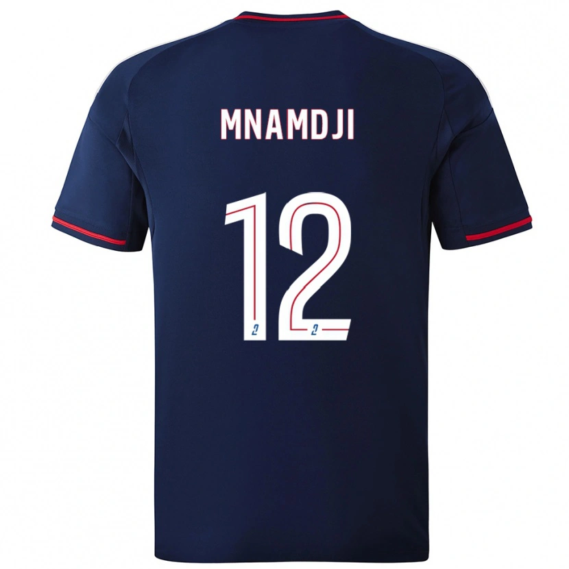 Danxen Kid Kassim Mnamdji #12 Navy Red Away Jersey 2025/26 T-Shirt