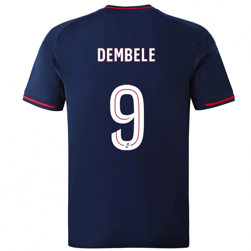 Danxen Kid Moussa Dembele #9 Navy Red Away Jersey 2025/26 T-Shirt