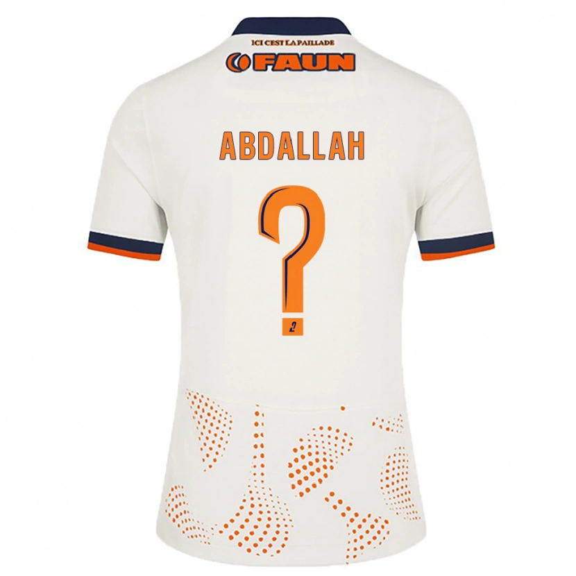 Danxen Kid Ikrame Abdallah #0 White Orange Away Jersey 2025/26 T-Shirt