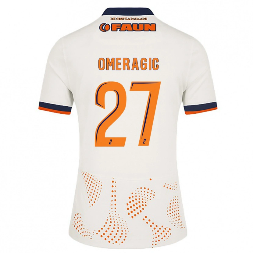 Danxen Kid Becir Omeragic #27 White Orange Away Jersey 2025/26 T-Shirt