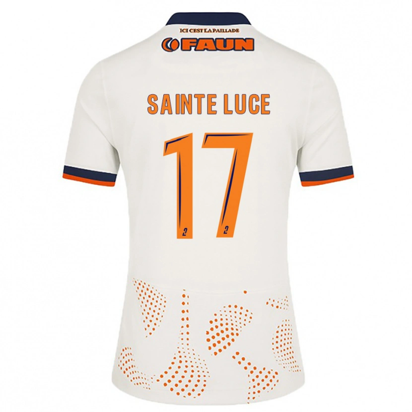 Danxen Kid Théo Sainte-Luce #17 White Orange Away Jersey 2025/26 T-Shirt