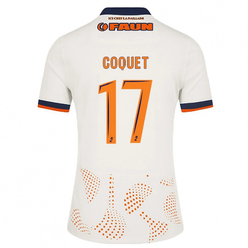 Danxen Kid Judith Coquet #17 White Orange Away Jersey 2025/26 T-Shirt