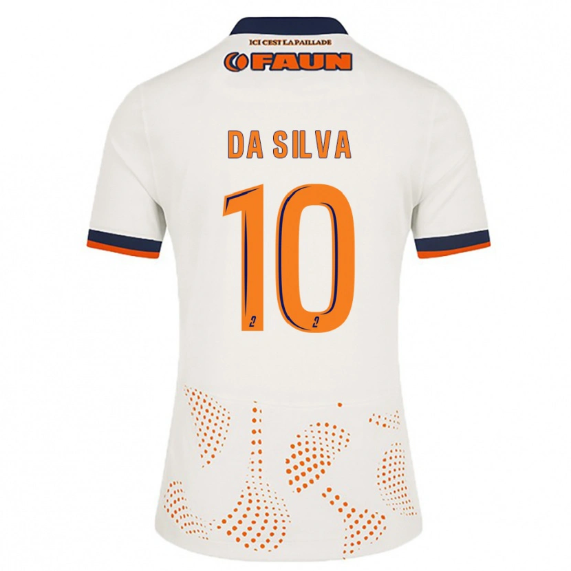 Danxen Kid Lucas Da Silva #10 White Orange Away Jersey 2025/26 T-Shirt