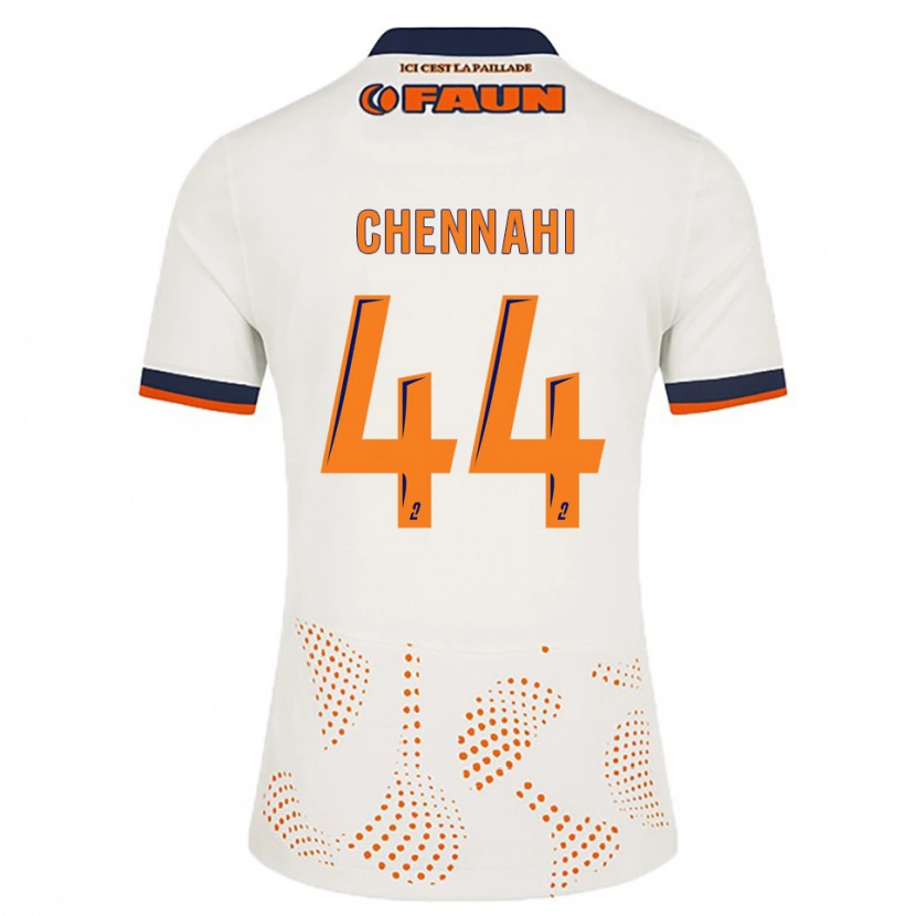 Danxen Kid Théo Chennahi #44 White Orange Away Jersey 2025/26 T-Shirt