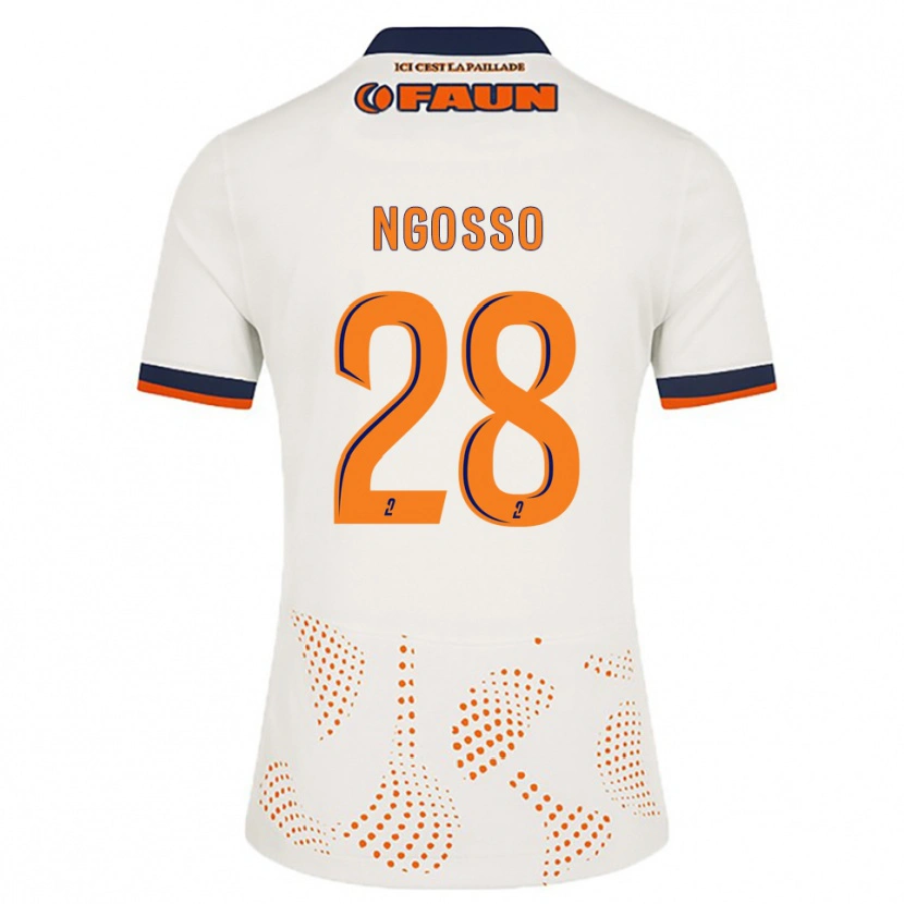 Danxen Kid Glenn Ngosso #28 White Orange Away Jersey 2025/26 T-Shirt