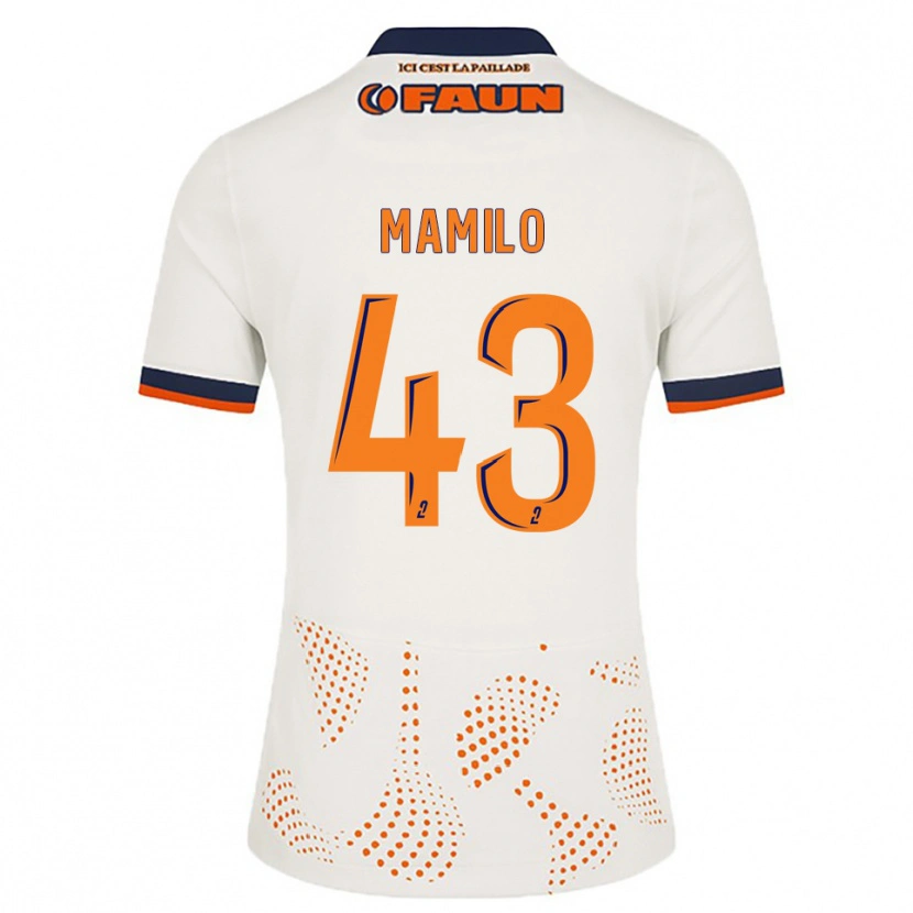 Danxen Kid Craig Mamilo #43 White Orange Away Jersey 2025/26 T-Shirt