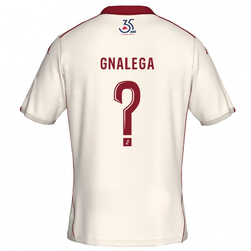 Danxen Kid Fred Gnalega #0 White Burgundy Away Jersey 2025/26 T-Shirt