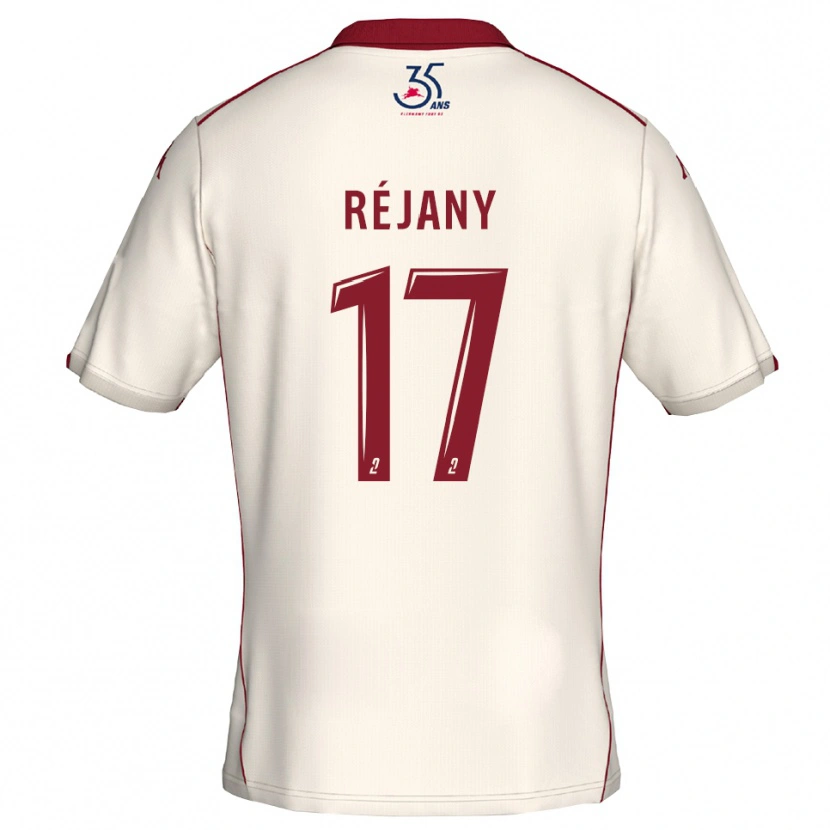 Danxen Kid Louise Réjany #17 White Burgundy Away Jersey 2025/26 T-Shirt
