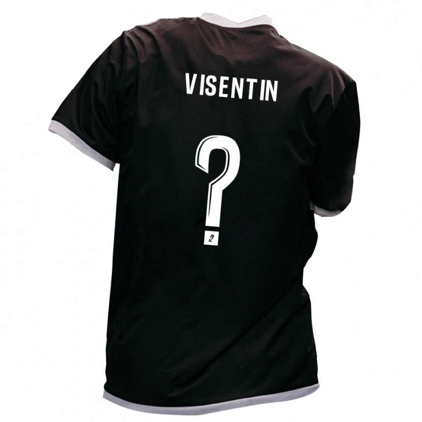 Danxen Kid Joao Visentin #0 Black Gold Away Jersey 2025/26 T-Shirt