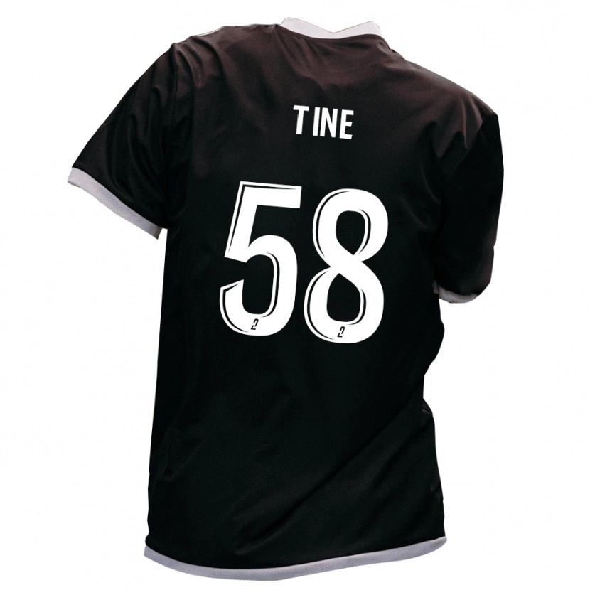 Danxen Kid Mactar Tine #58 Black Gold Away Jersey 2025/26 T-Shirt
