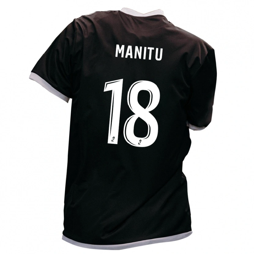 Danxen Kid Messy Manitu #18 Black Gold Away Jersey 2025/26 T-Shirt