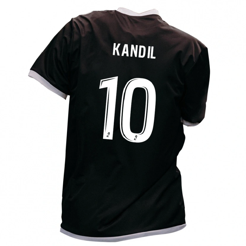 Danxen Kid Nordine Kandil #10 Black Gold Away Jersey 2025/26 T-Shirt