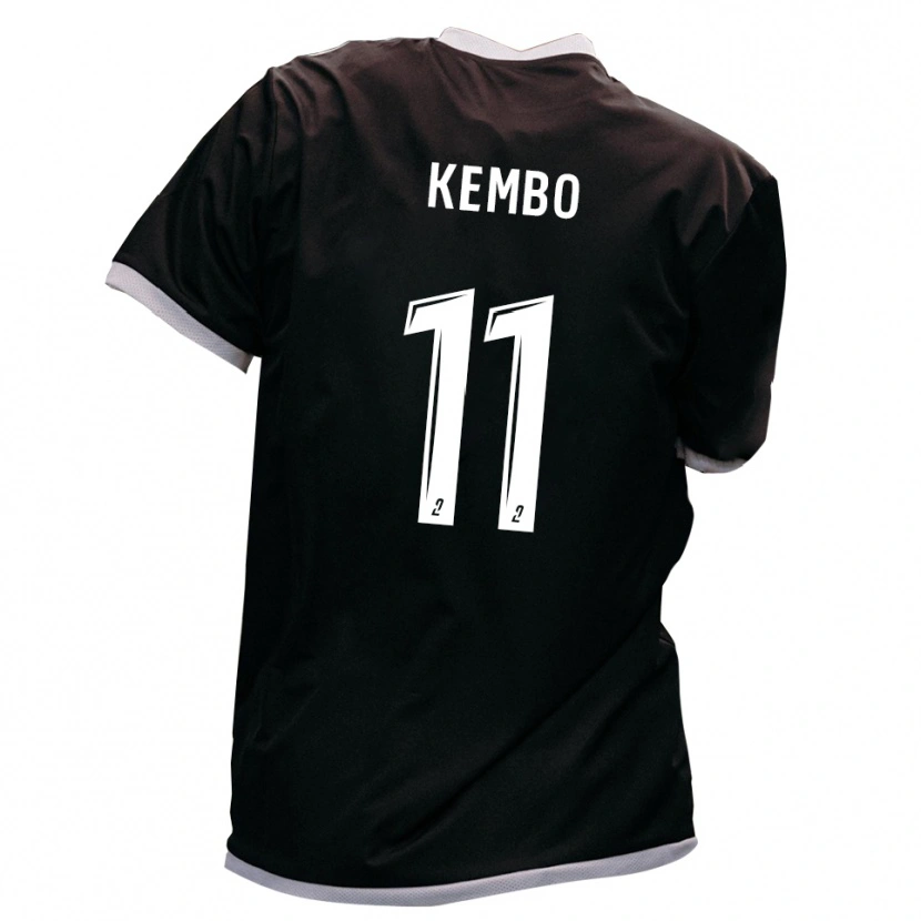 Danxen Kid Driss Kembo #11 Black Gold Away Jersey 2025/26 T-Shirt