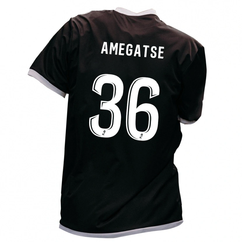 Danxen Kid Foly Amegatse #36 Black Gold Away Jersey 2025/26 T-Shirt