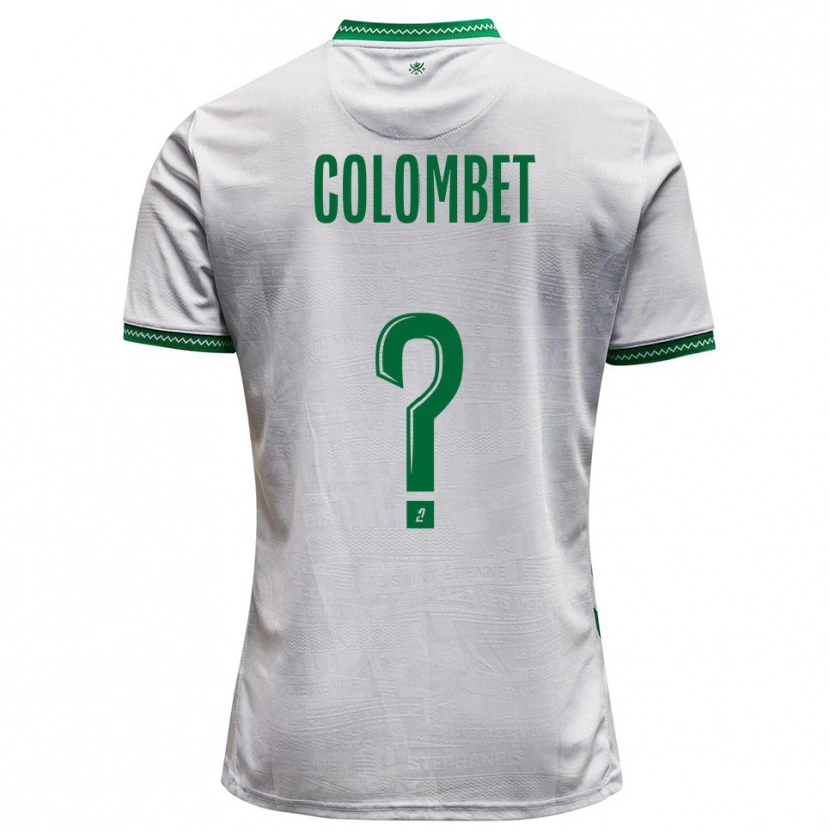 Danxen Kid Alexis Colombet #0 White Green Away Jersey 2025/26 T-Shirt