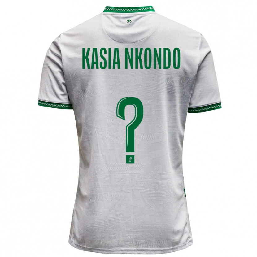 Danxen Kid Nathan Kasia Nkondo #0 White Green Away Jersey 2025/26 T-Shirt