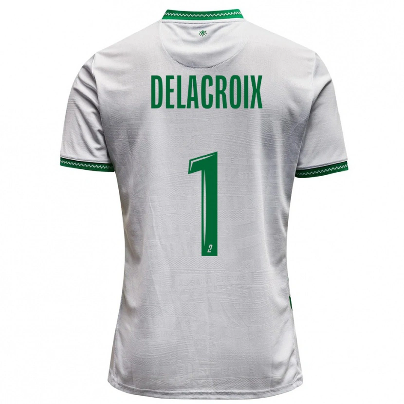 Danxen Kid Noa Delacroix #1 White Green Away Jersey 2025/26 T-Shirt