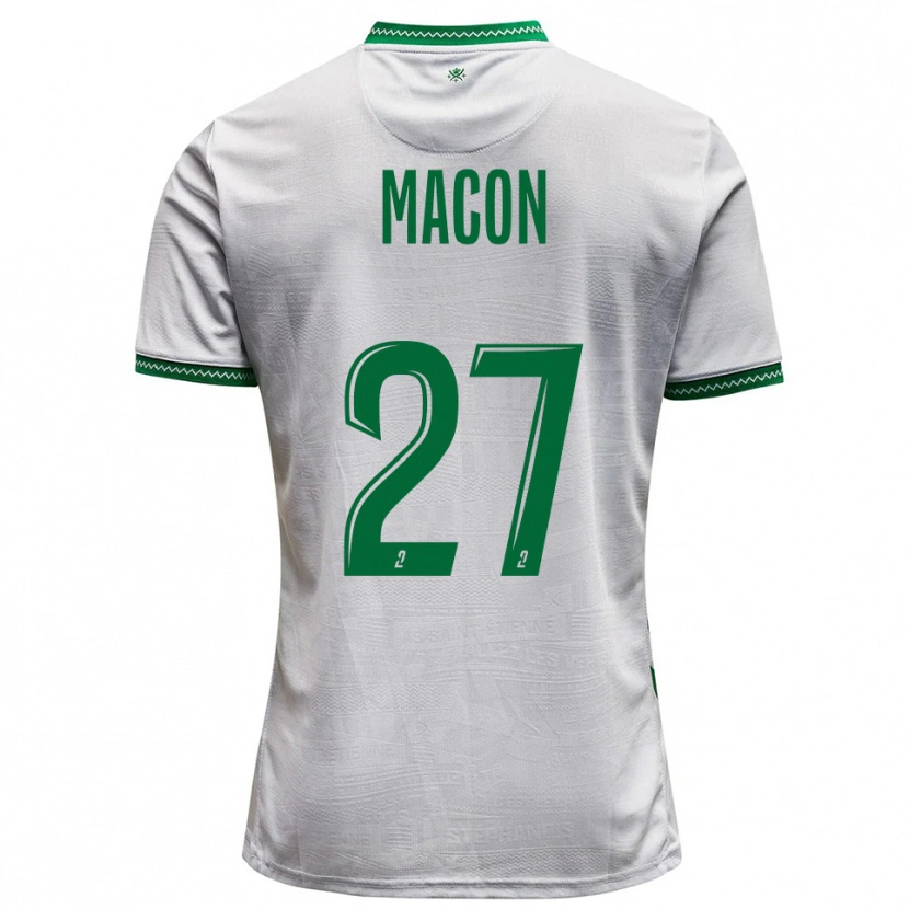 Danxen Kid Yvann Maçon #27 White Green Away Jersey 2025/26 T-Shirt
