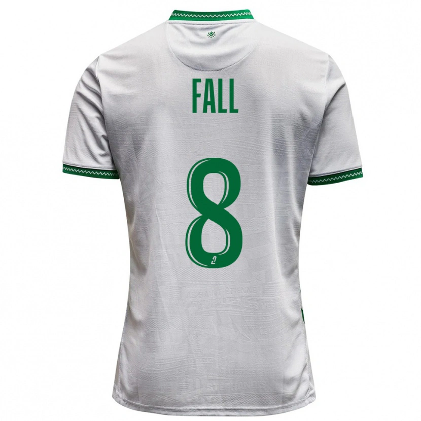 Danxen Kid Cheikh Fall #8 White Green Away Jersey 2025/26 T-Shirt