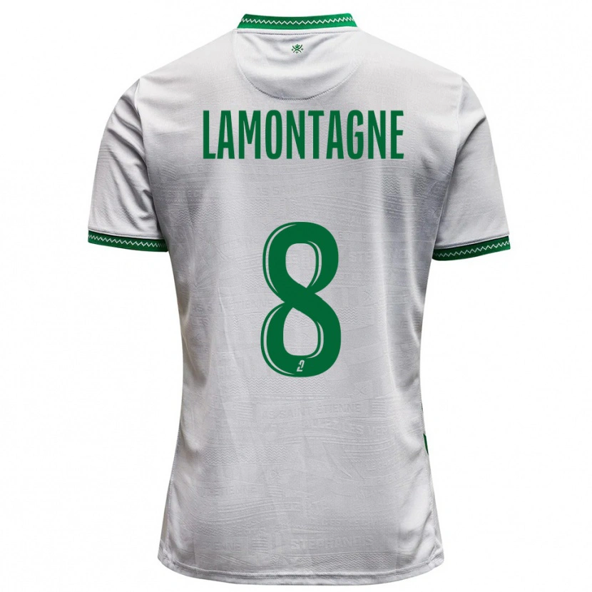 Danxen Kid Alexandria Lamontagne #8 White Green Away Jersey 2025/26 T-Shirt