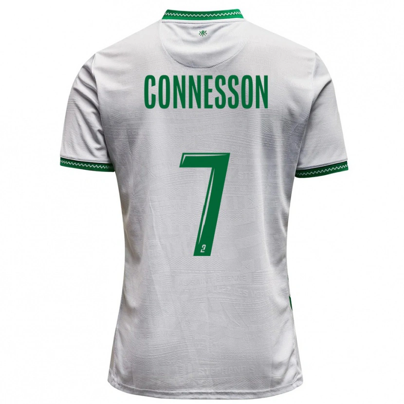 Danxen Kid Adèle Connesson #7 White Green Away Jersey 2025/26 T-Shirt