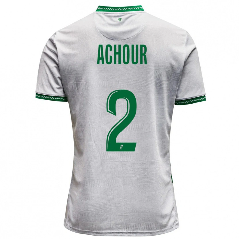 Danxen Kid Samy Achour #2 White Green Away Jersey 2025/26 T-Shirt