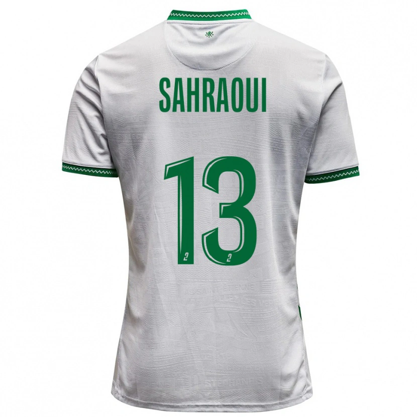 Danxen Kid Jebryl Sahraoui #13 White Green Away Jersey 2025/26 T-Shirt