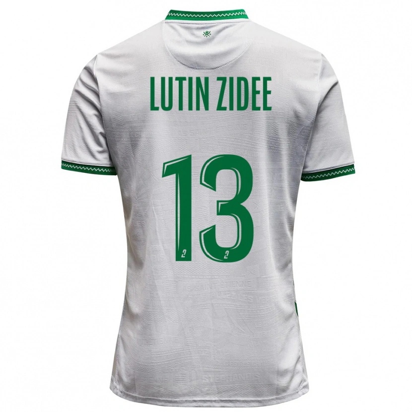 Danxen Kid Medhy Lutin Zidee #13 White Green Away Jersey 2025/26 T-Shirt