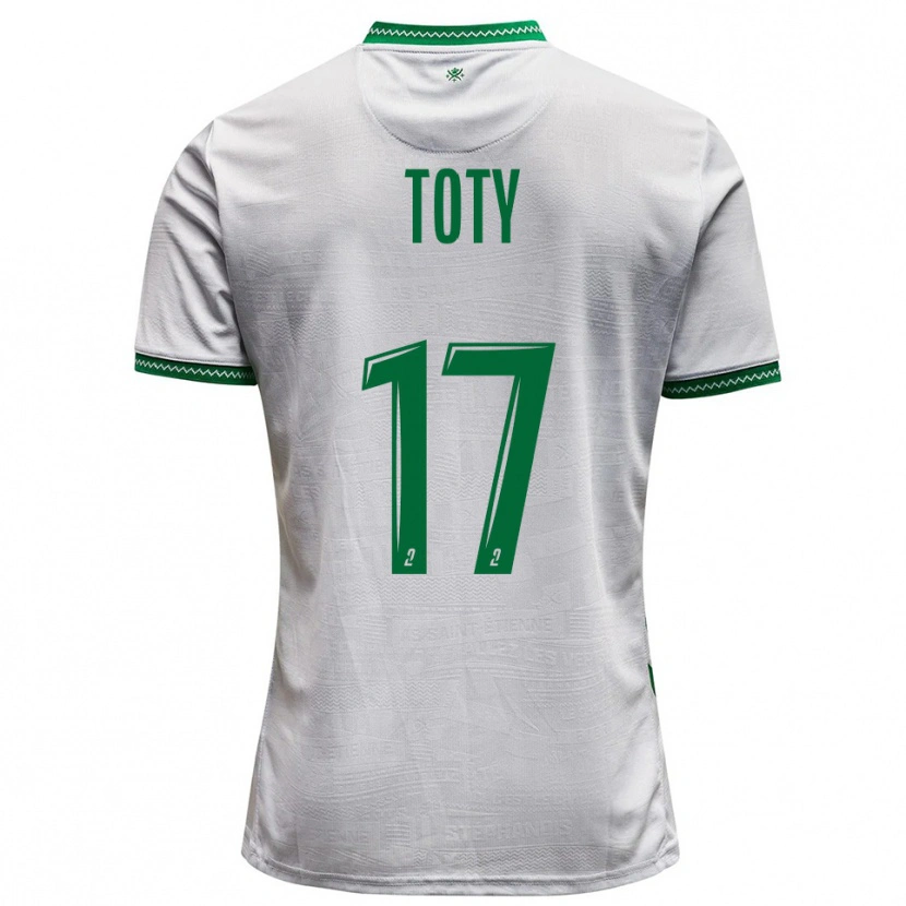Danxen Kid Mylan Toty #17 White Green Away Jersey 2025/26 T-Shirt