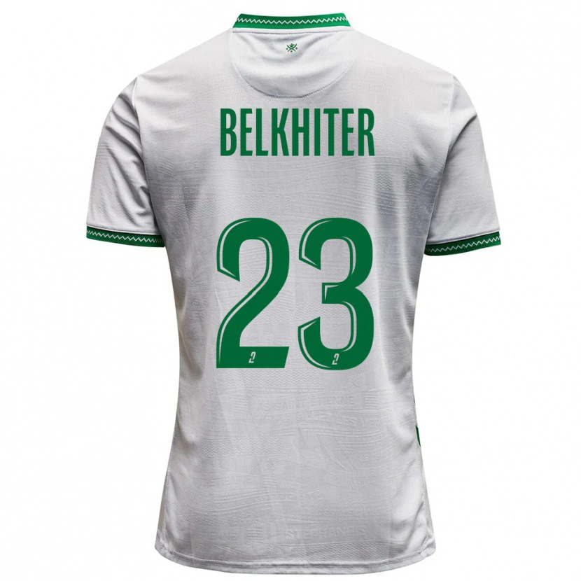 Danxen Kid Morgane Belkhiter #23 White Green Away Jersey 2025/26 T-Shirt