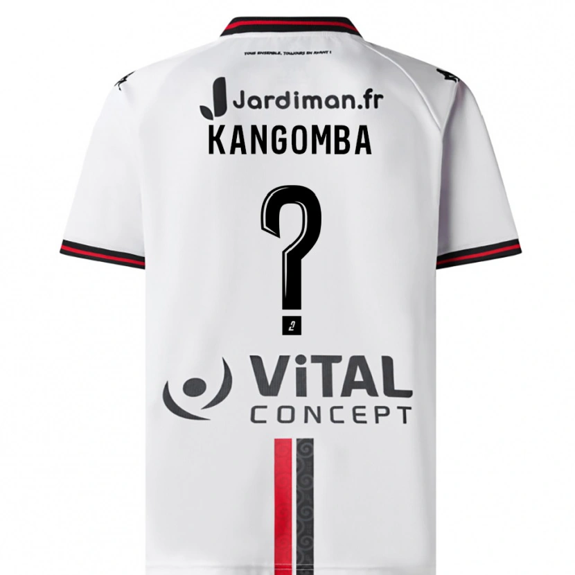 Danxen Kid Kayne Kangomba #0 White Red Away Jersey 2025/26 T-Shirt