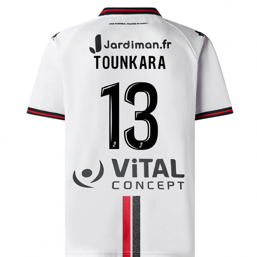 Danxen Kid Fadiala Tounkara #13 White Red Away Jersey 2025/26 T-Shirt