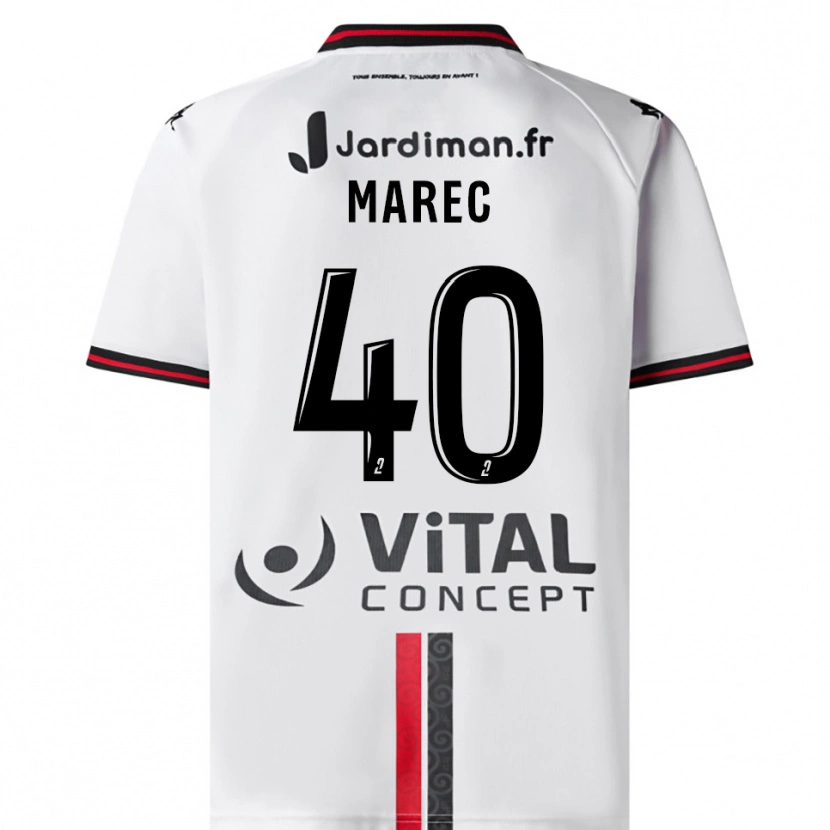Danxen Kid Noah Marec #40 White Red Away Jersey 2025/26 T-Shirt