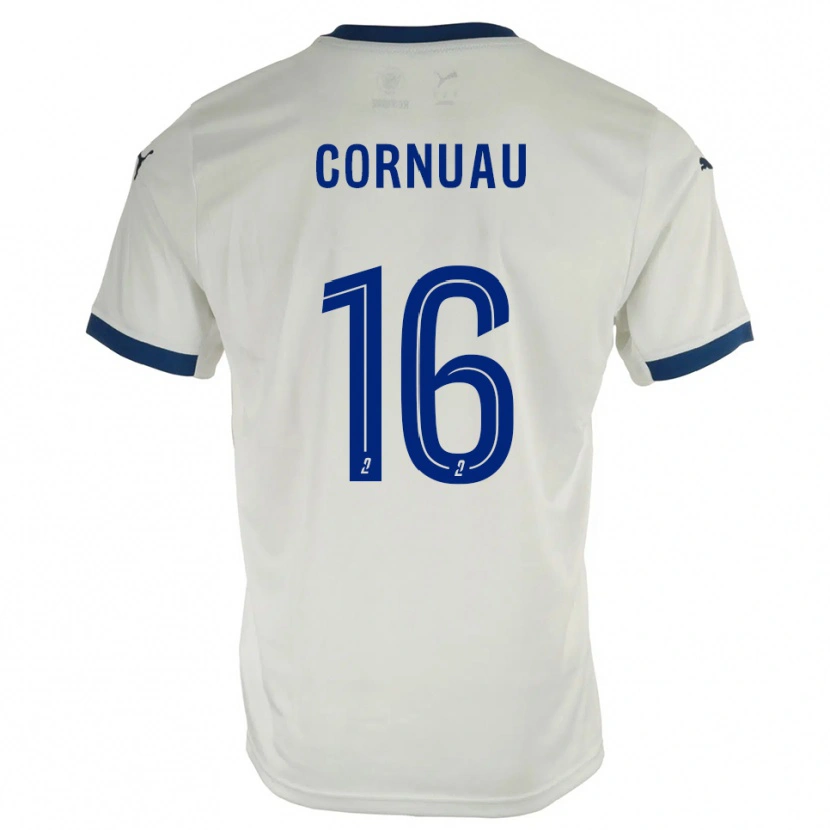 Danxen Kid Nino Cornuau #16 White Blue Away Jersey 2025/26 T-Shirt