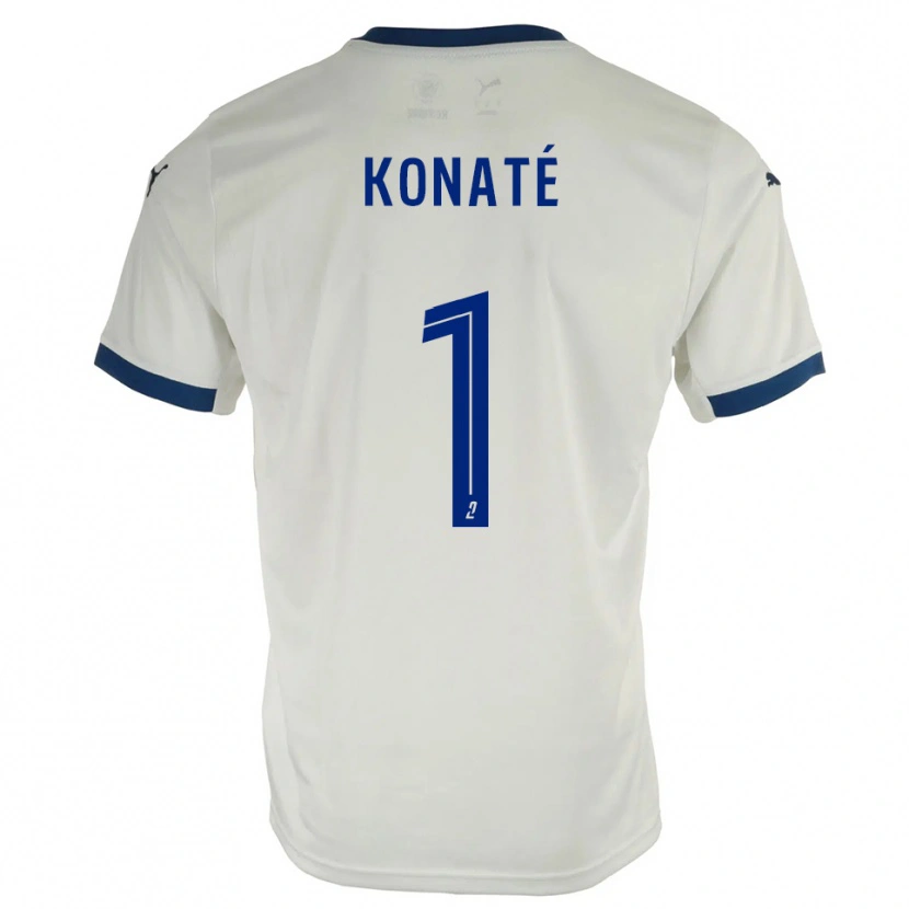 Danxen Kid Hillel Konaté #1 White Blue Away Jersey 2025/26 T-Shirt