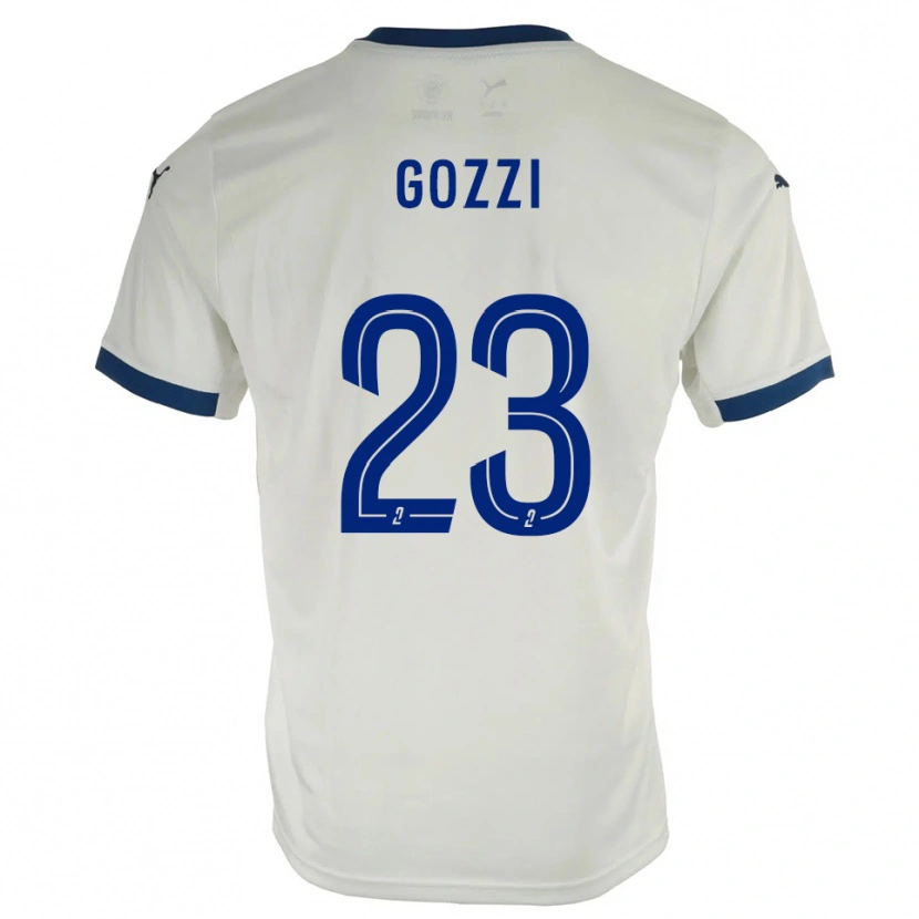 Danxen Kid Paolo Gozzi #23 White Blue Away Jersey 2025/26 T-Shirt