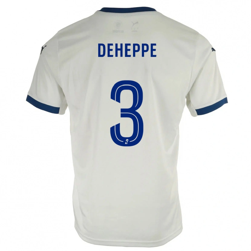 Danxen Kid Nathan Deheppe #3 White Blue Away Jersey 2025/26 T-Shirt