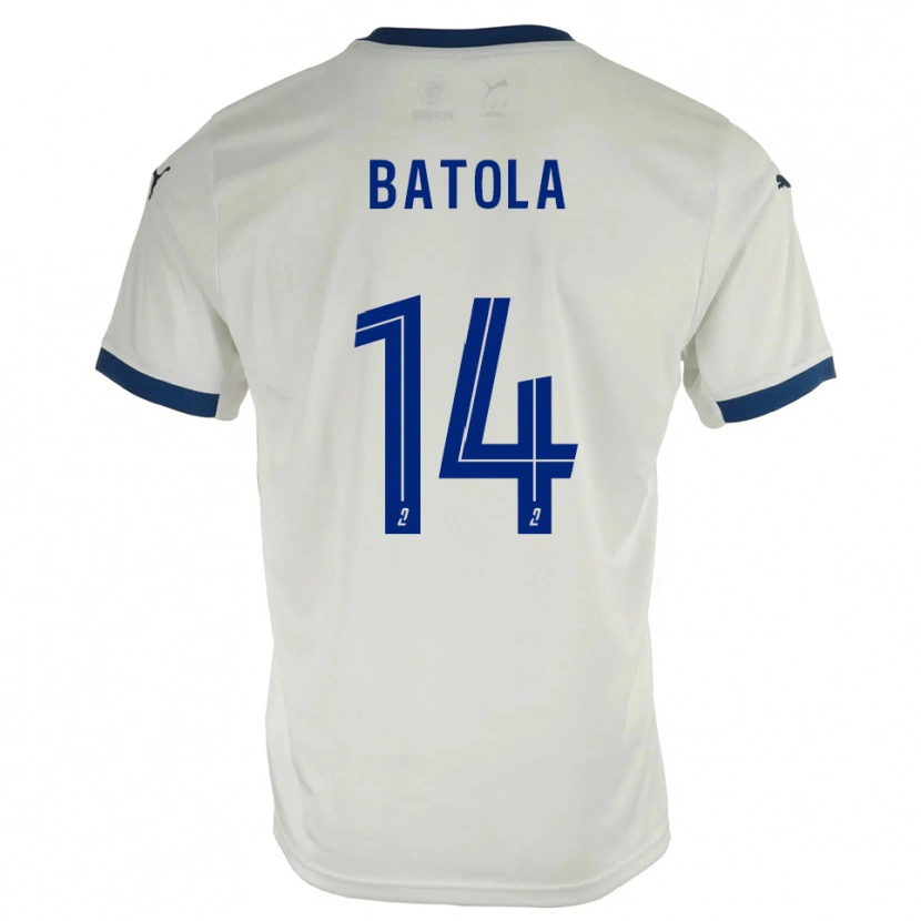 Danxen Kid Christ Batola #14 White Blue Away Jersey 2025/26 T-Shirt