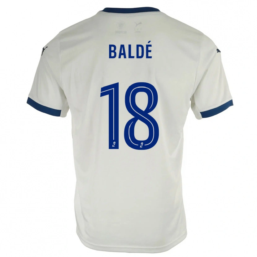Danxen Kid Thierno Baldé #18 White Blue Away Jersey 2025/26 T-Shirt