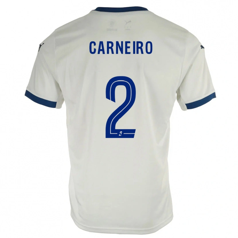 Danxen Kid Enisio Carneiro #2 White Blue Away Jersey 2025/26 T-Shirt